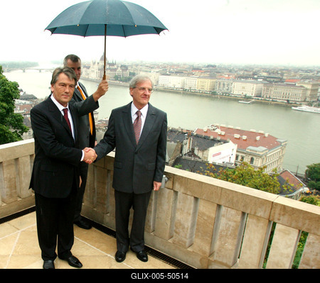 Magyar- ukrán államfői találkozó-stock-foto