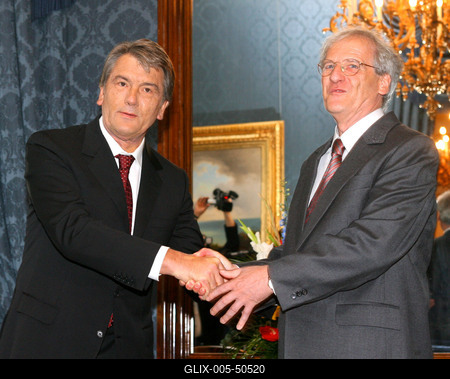 Magyar- ukrán államfői találkozó-stock-foto