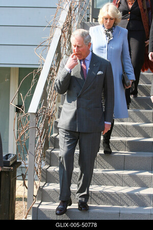 Károly herceg és Camilla Szentendrén-stock-foto