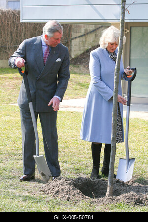 Károly herceg és Camilla Szentendrén-stock-foto
