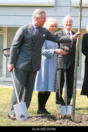 Károly herceg és Camilla Szentendrén-stock-foto