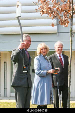 Károly herceg és Camilla Szentendrén-stock-foto