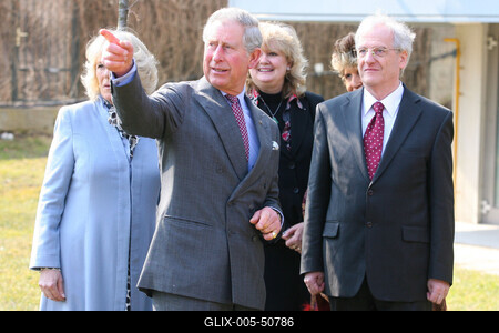 Károly herceg és Camilla Szentendrén-stock-foto