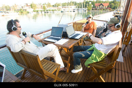 Kékszalag vitorlásverseny-stock-foto