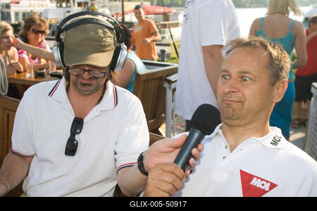 Kékszalag vitorlásverseny-stock-foto