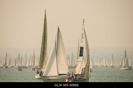 Kékszalag vitorlásverseny-stock-foto