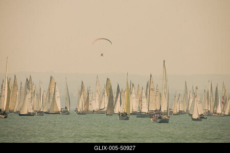 Kékszalag vitorlásverseny-stock-foto