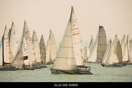 Kékszalag vitorlásverseny-stock-foto