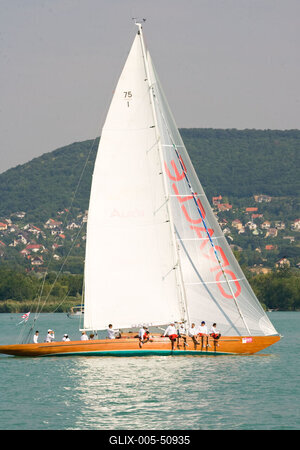 Kékszalag vitorlásverseny-stock-foto