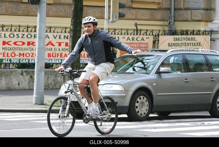 Program a kerékpáros Magyarországért-stock-foto