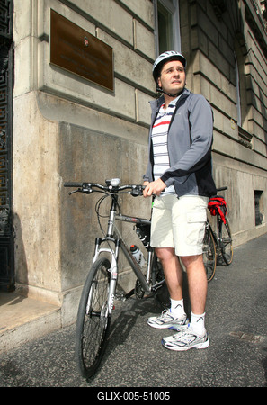 Program a kerékpáros Magyarországért-stock-foto