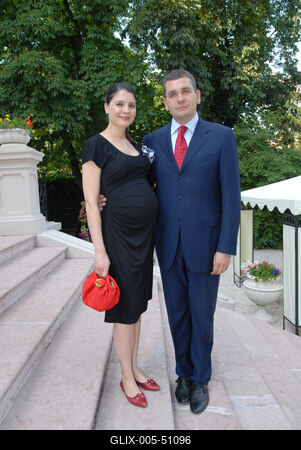 Kóka János és felesége-stock-foto