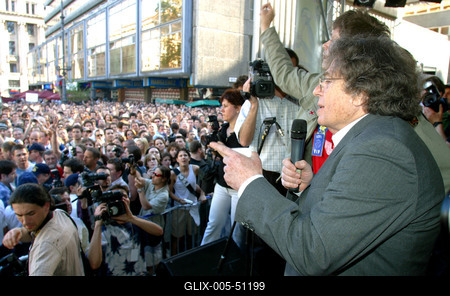 Tüntetés a könnyű drogokért-stock-foto