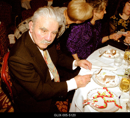 Papp Laci 75 éves-stock-foto