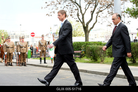 Batthyány szobor leleplezése a Batthyány téren-stock-foto