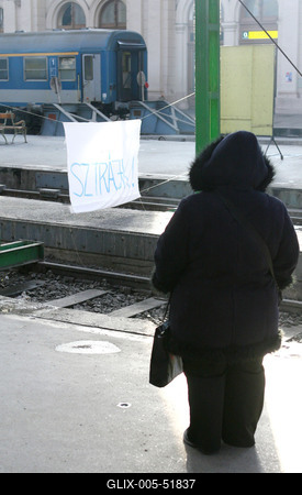 Vasutassztrájk-stock-foto