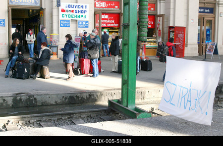 Vasutassztrájk-stock-foto