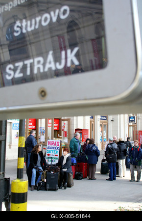 Vasutassztrájk-stock-foto