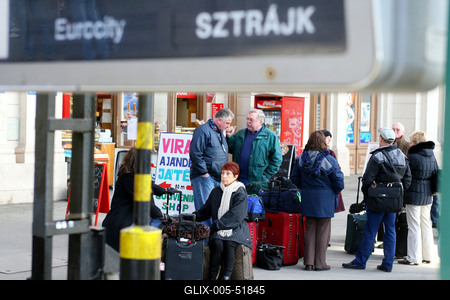 Vasutassztrájk-stock-foto