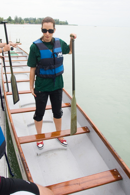 Sárkányhajó verseny-stock-foto