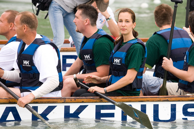 Sárkányhajó verseny-stock-foto