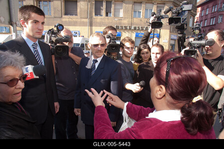 A belügyminiszter a VIII. kerületbe látogatott-stock-foto