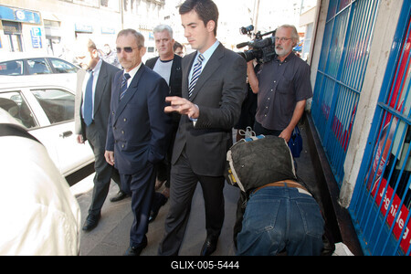 A belügyminiszter a VIII. kerületbe látogatott-stock-foto