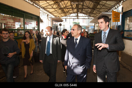 A belügyminiszter a VIII. kerületbe látogatott-stock-foto