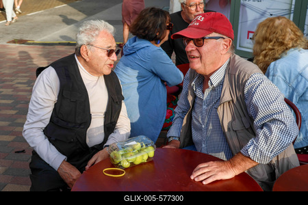 Pozsonyi Piknik. A k?pen Szinet?r Mikl?s ?s Spir? Gy?rgy.2025.09.06.Fot?:V?r?s Szil?rd-stock-foto