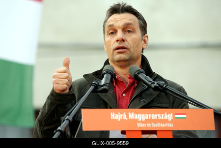 Fidesz gyűlés Budaörsön-stock-foto