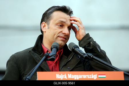 Fidesz gyűlés Budaörsön-stock-foto