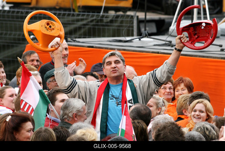 Fidesz nagygyűlés-stock-foto