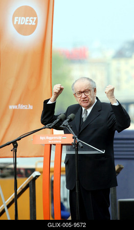 Fidesz nagygyűlés-stock-foto