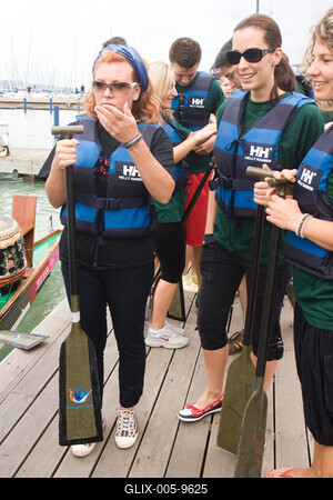 Sárkányhajó verseny-stock-foto