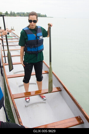 Sárkányhajó verseny-stock-foto