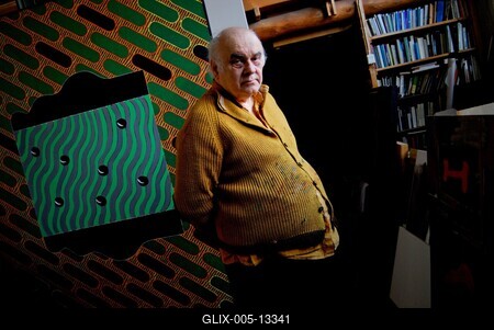 Szentendre, 2007.01.02.
Deim Pál festő, grafikus, szobrász-stock-foto