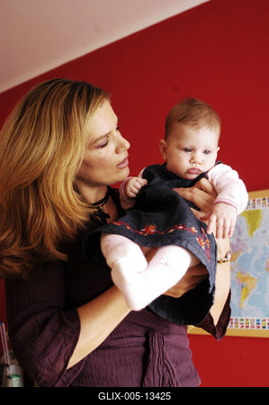 Etter Dalma és kislánya-stock-foto