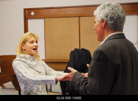 Papp Gabriella és Kovács István-stock-foto