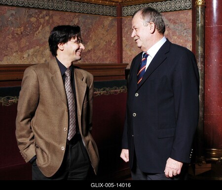 Gulyás József és Kuncze Gábor-stock-foto