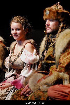 István, a Király az Arénában-stock-foto