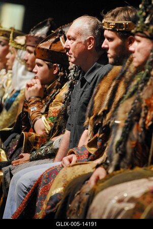 István, a Király az Arénában-stock-foto