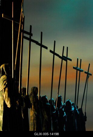 István, a Király az Arénában-stock-foto