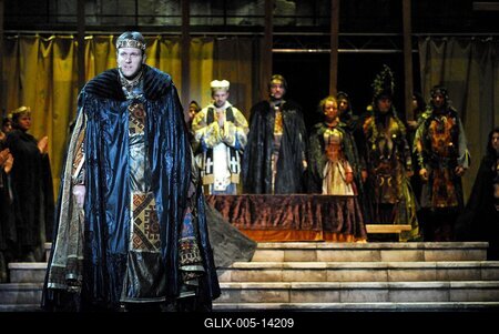 István, a Király az Arénában-stock-foto