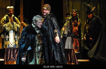 István, a Király az Arénában-stock-foto