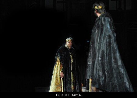 István, a Király az Arénában-stock-foto