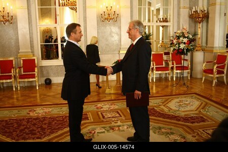 Sólyom László kinevezéseket ad át-stock-foto