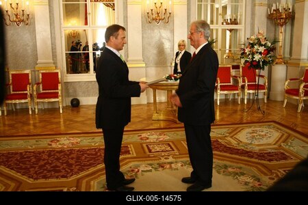 Sólyom László kinevezéseket ad át-stock-foto