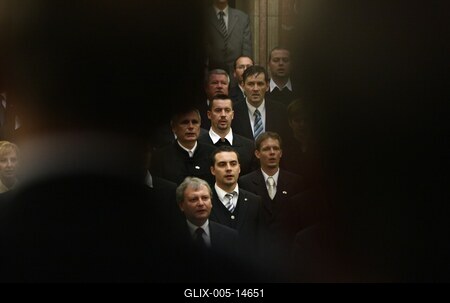 Az Országgyűlés alakuló ülése a parlamentben-stock-foto