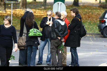 Végső búcsú Albert Györgyitől-stock-foto