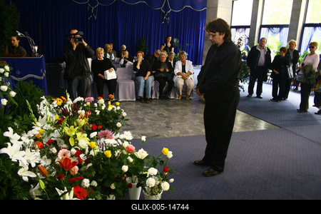 Végső búcsú Albert Györgyitől-stock-foto